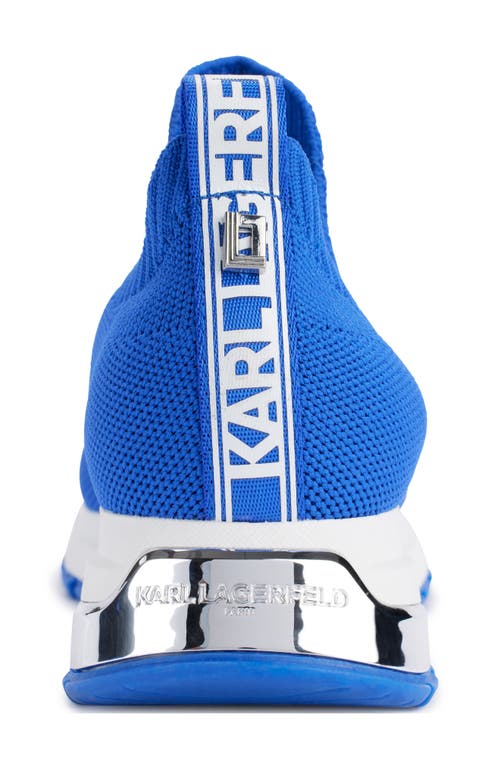 Shop Karl Lagerfeld Mirren Slip-on Wedge Sneaker In Electric Indigo