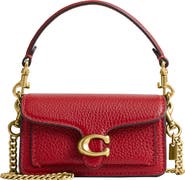 COACH Leather Tabby Bag Charm