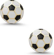 Lily Nily Kids' 3D Soccer Ball Stud Earrings