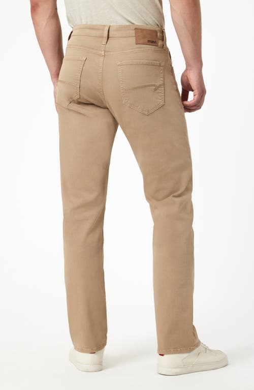Mavi Jeans Zach Straight Leg Twill Pants In Brown