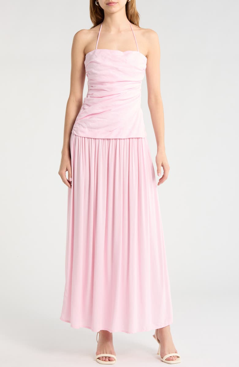Faithfull the Brand Notte Halter Maxi Dress, Main, color, Palazzo