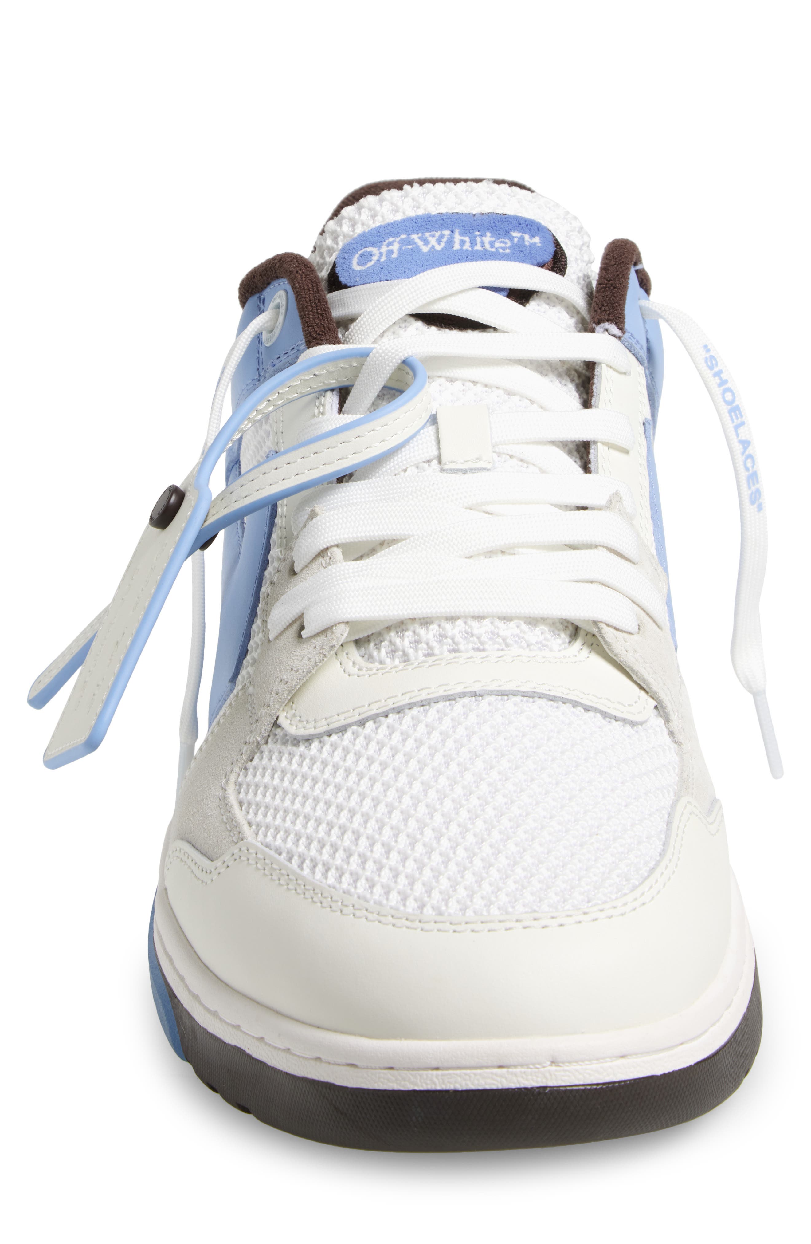 Off-White Slim Out of Office Low Top Sneaker, Alternate, color, Dusty Blue - White