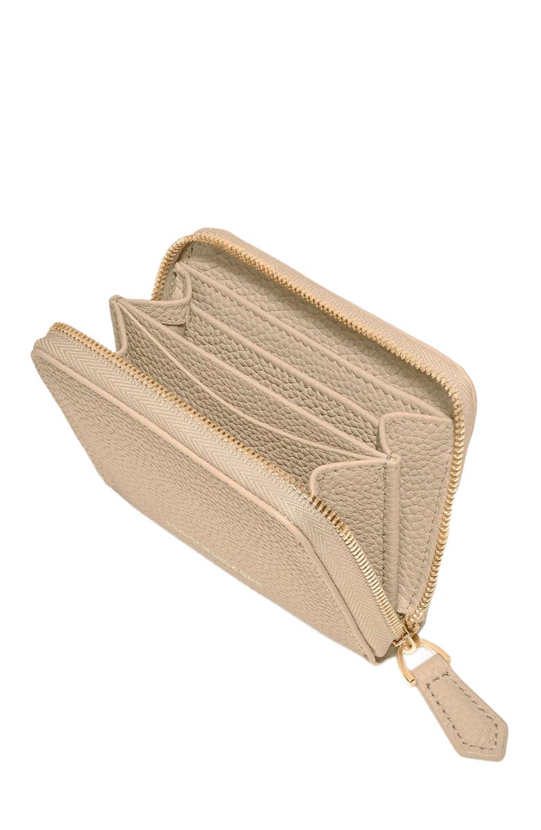 MAISON de SABRÉ Small Leather Zipped Wallet, Alternate, color, Saharan Nude