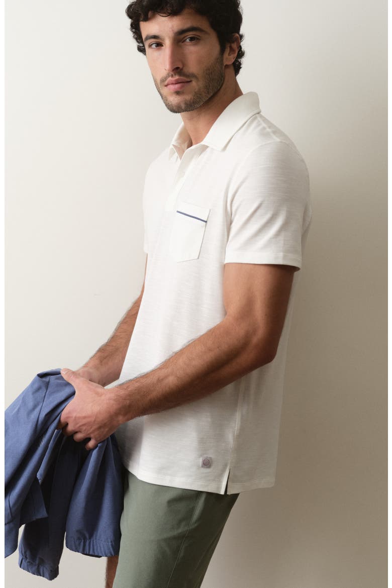 Air Pocket Polo, Alternate, color, WHITE