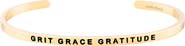 Mantra Grit Grace Gratitude bracelet