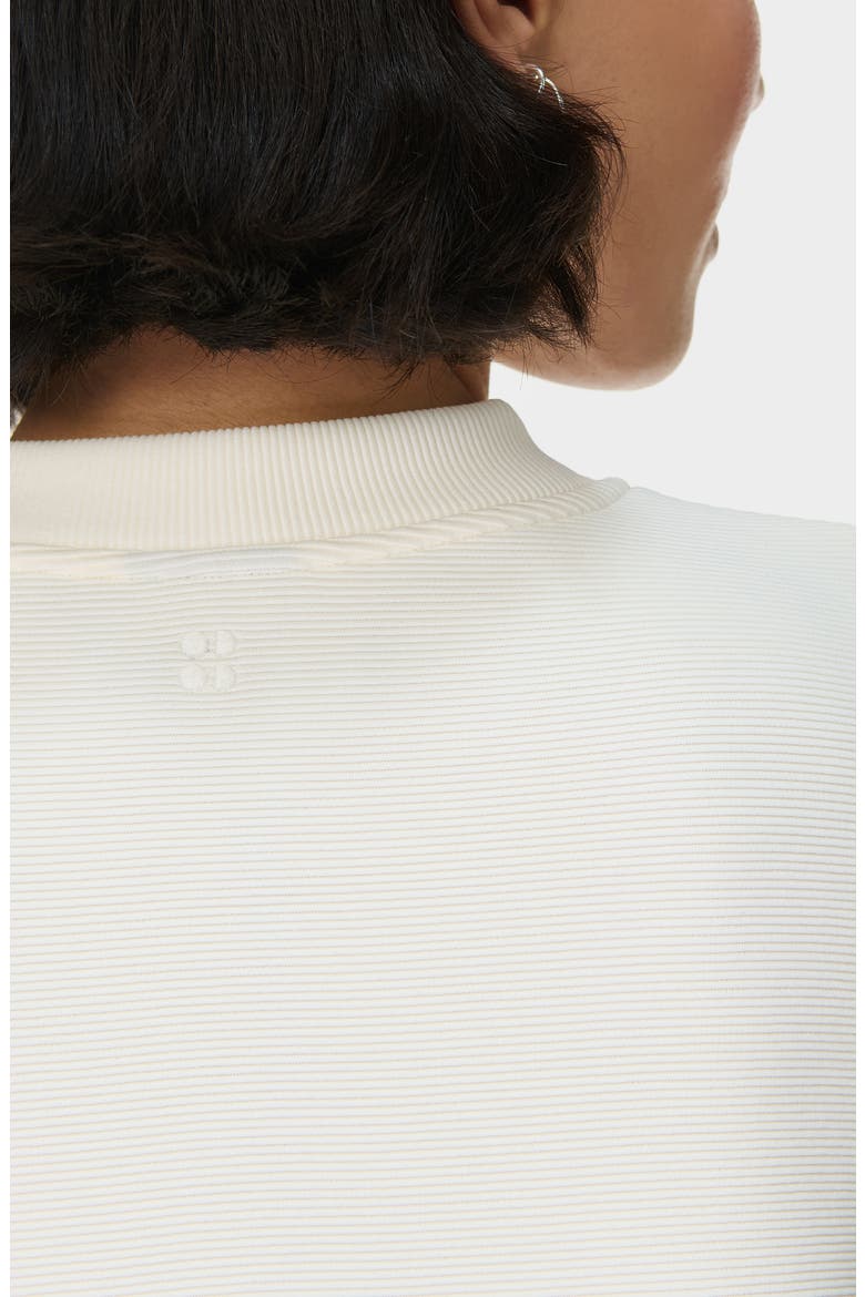 Peaceful Ottoman Rib Sweatshirt, Alternate, color, LILY WHITE