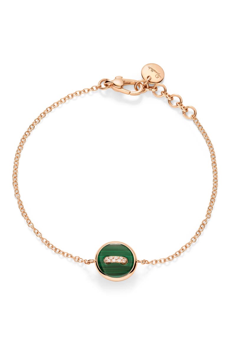 Pom Pom Dot Ring Bracelet, Main, color, MALACHITE