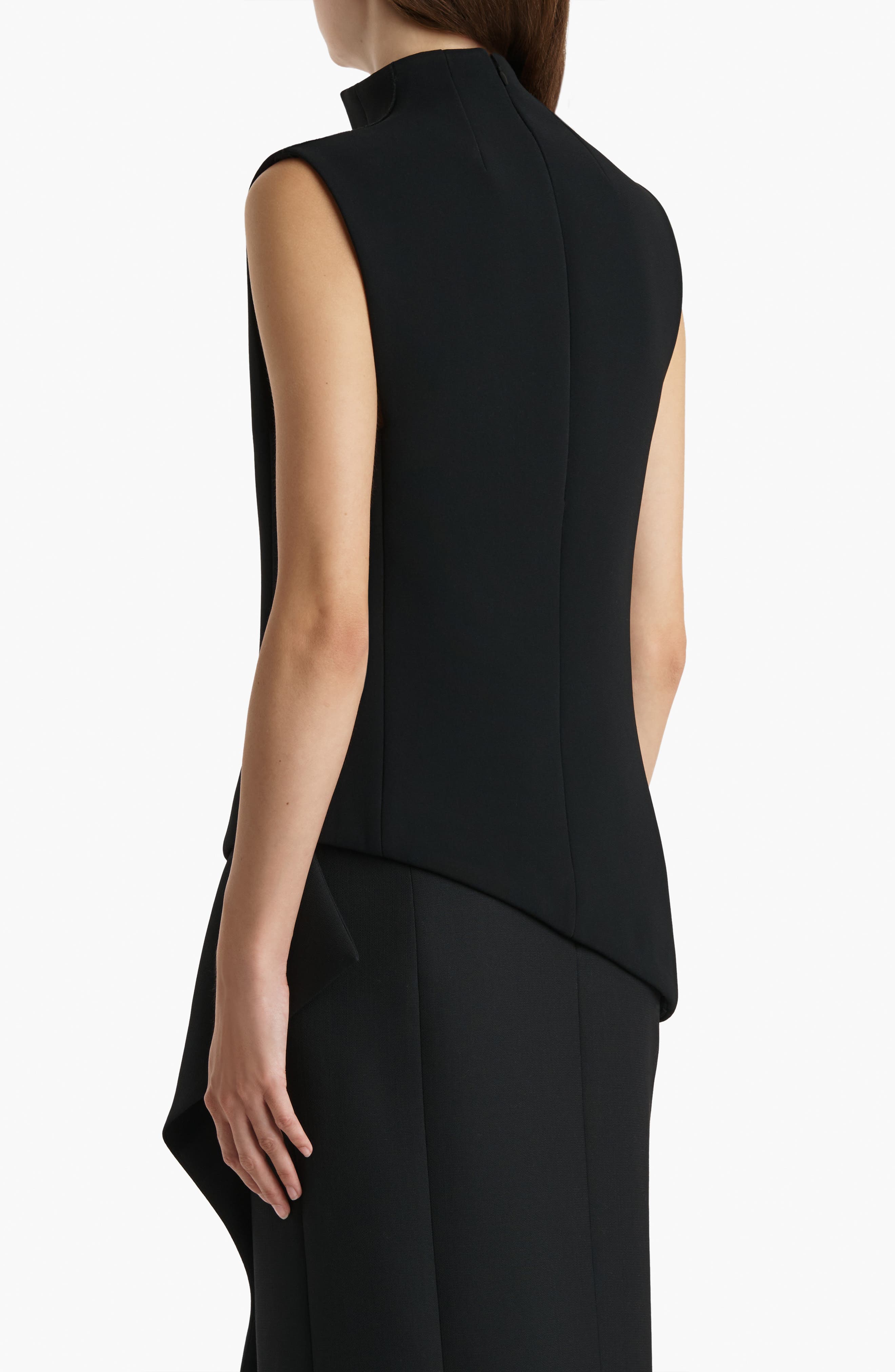 Asymmetrical Von Sleeveless Top - image 2