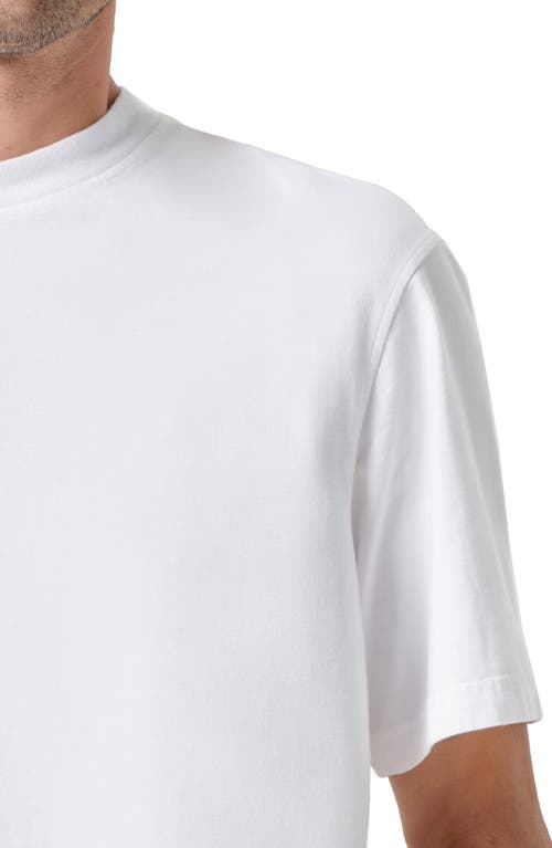 Agolde Asha Mock Neck Tee White In White