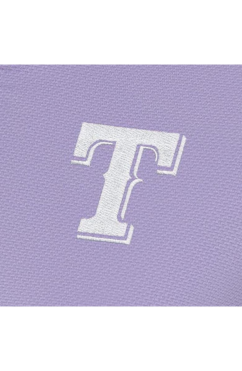 ANTIGUA Women's Antigua  Purple Texas Rangers Finish Quarter-Zip Pullover Top, Alternate, color, 