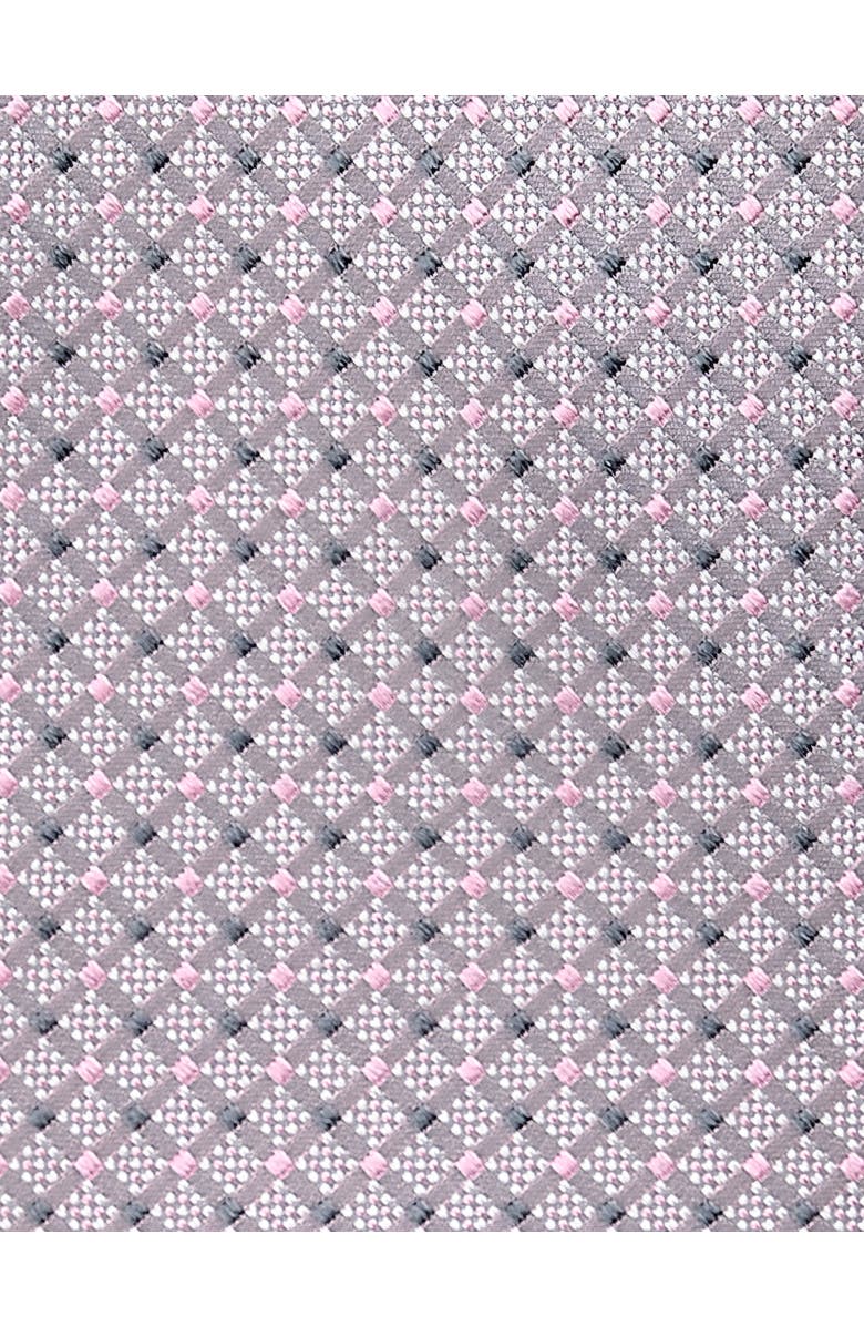 Michael Kors Big & Tall Brost Geometric Tie, Alternate, color, Silver