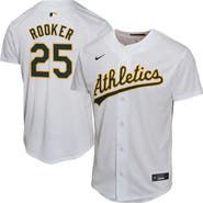 Nike Youth Nike Brent Rooker White Athletics Home Player Game Jersey