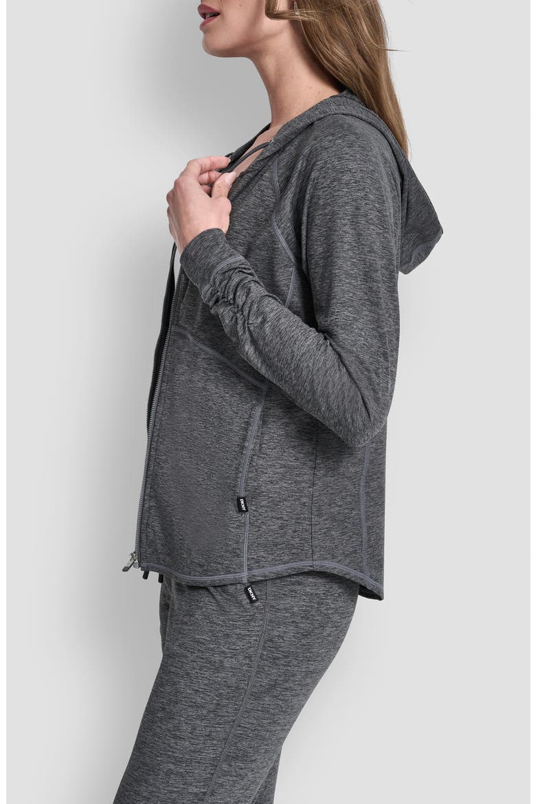 Spacedye Full Zip Hoodie, Alternate, color, BLACK SPACEDYE