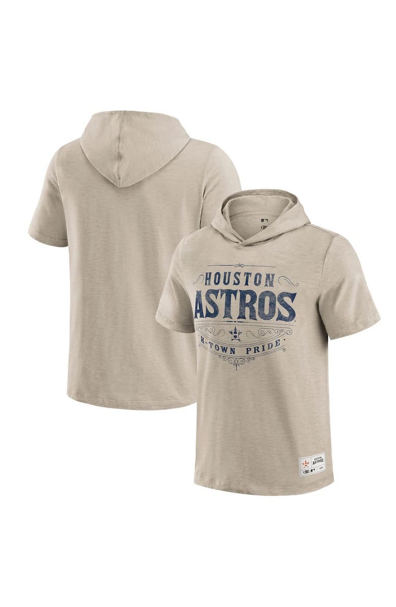 Darius Rucker Collection by Fanatics Men's Darius Rucker Collection by Fanatics  Tan Houston Astros Hooded T-Shirt, Alternate, color, Tan