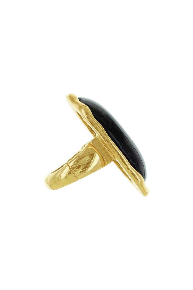 Cleo Cocktail Ring, Alternate, color, GOLD / BLACK