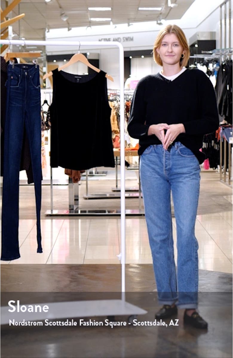 Bateau Neck Velvet Tank, sales video thumbnail