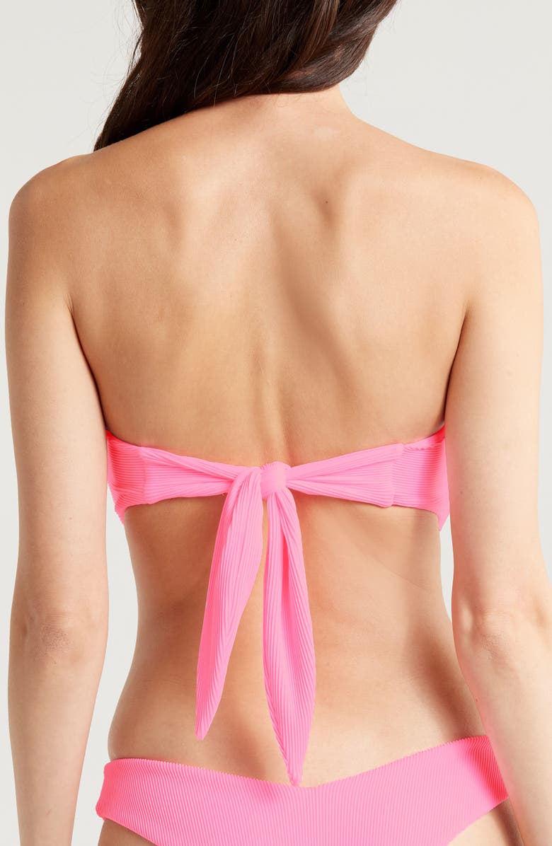 Kulani Kinis Strapless Bandeau Bikini Top, Alternate, color, Taffy Pink