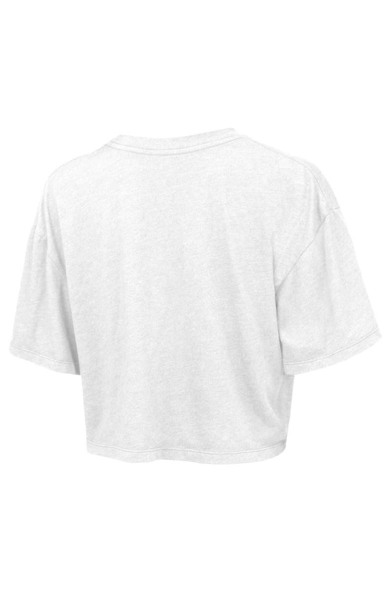 Majestic Threads Women's Majestic Threads  White New York Knicks Boxy Crop Top, Alternate, color, White