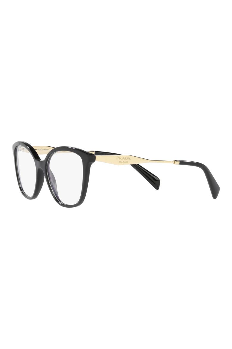 56mm Butterfly Optical Glasses, Alternate, color, BLACK