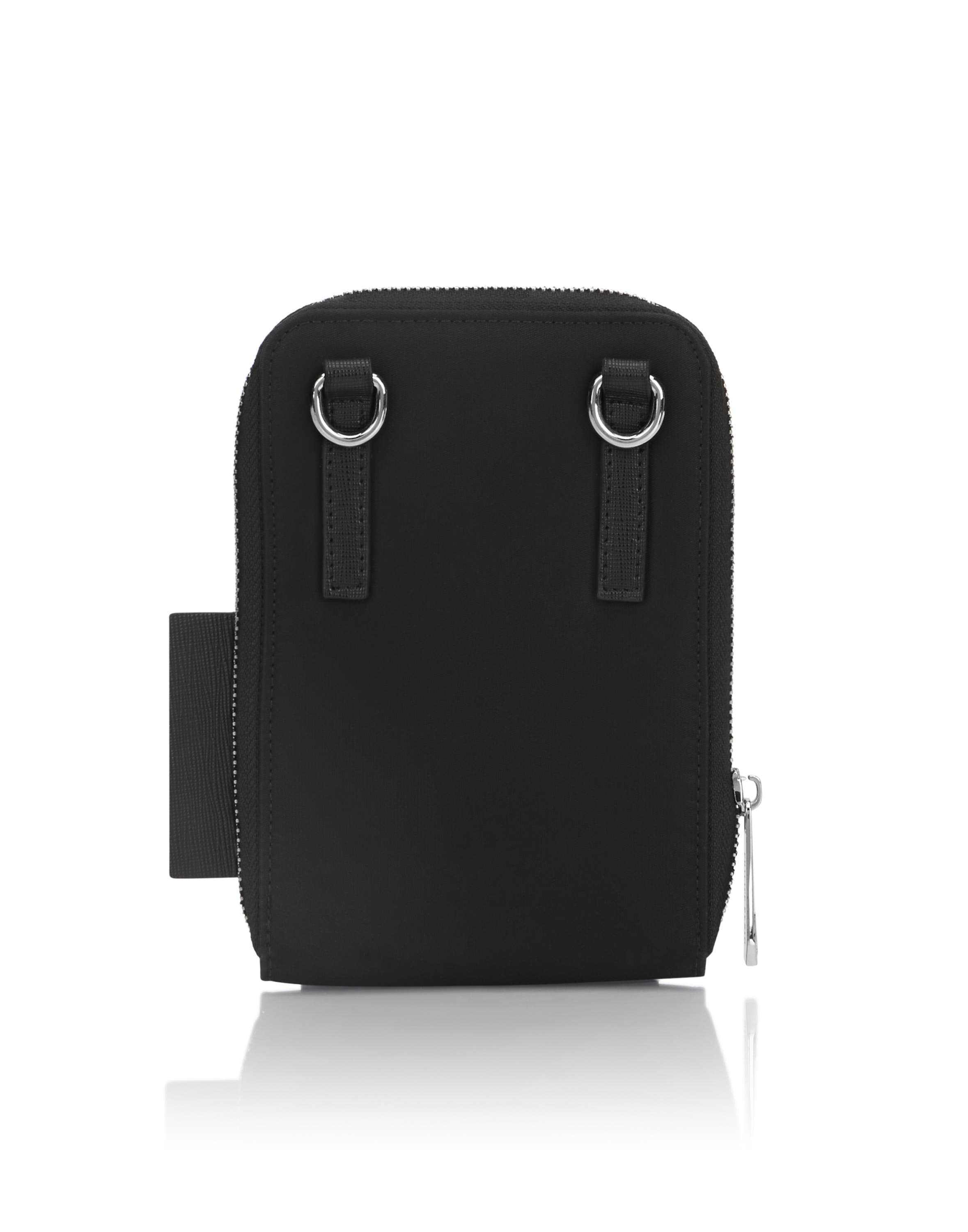 Nylon Smartphone Bag Men, Alternate, color, black