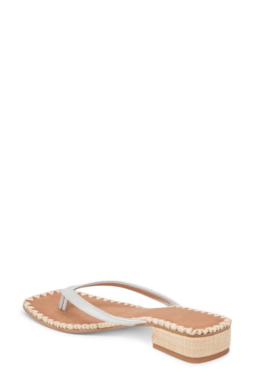 Dolce Vita Barty Flip Flop In Silver