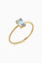  Yellow Gold - Light Blue Topaz