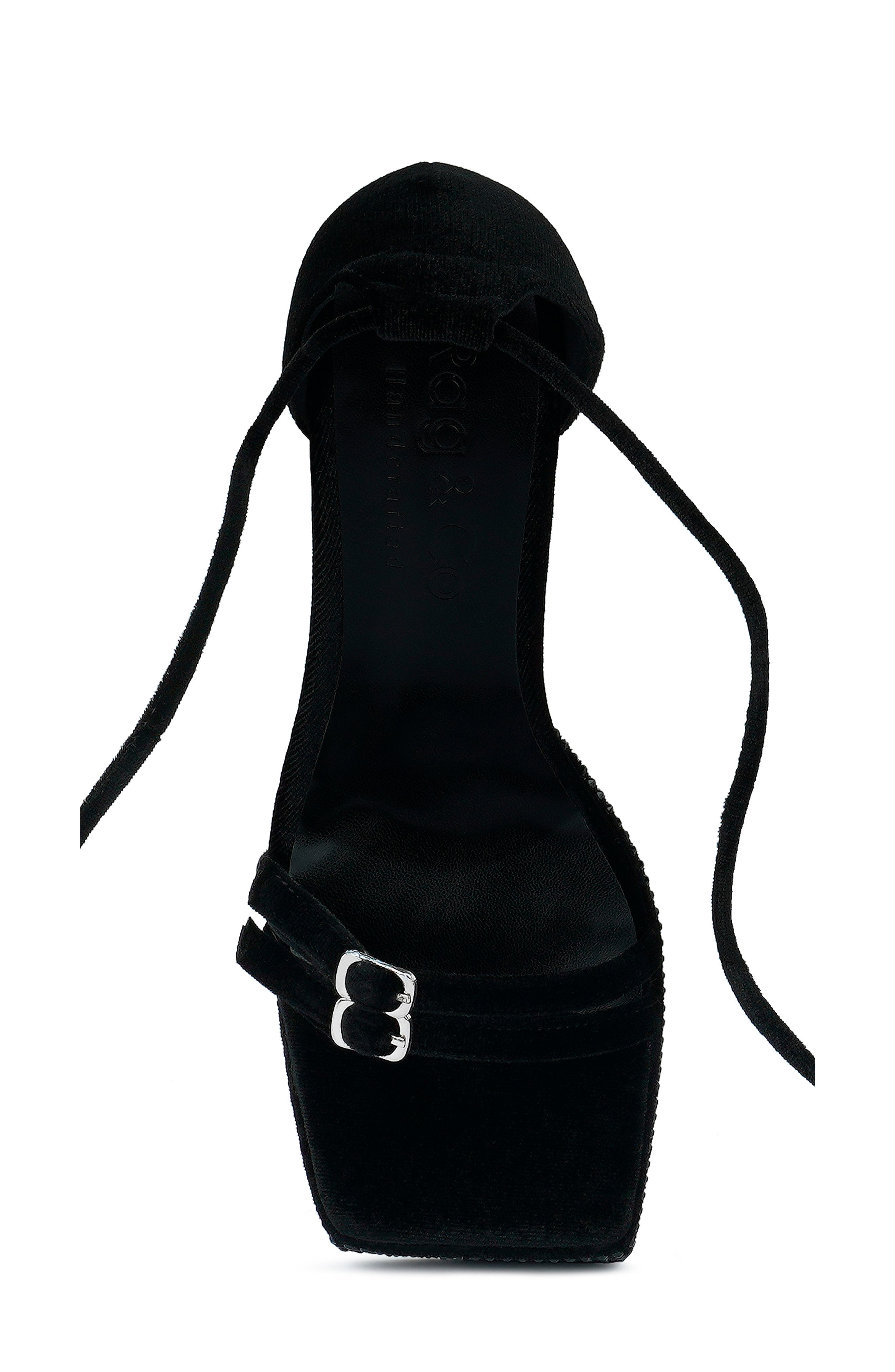 Rag & Co Firecrown Ankle Wrap Platform Sandal, Alternate, color, 