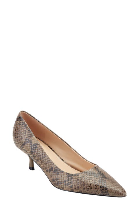 Calynna Pointed Toe Kitten Heel Pump