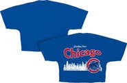 FANATICS Women's Fanatics  Royal Chicago Cubs Skyline Cropped T-Shirt