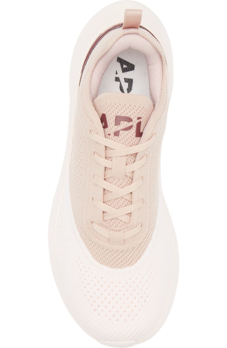 APL TechLoom Dream Running Shoe, Alternate, color, Creme / Rose Dust / Burgundy