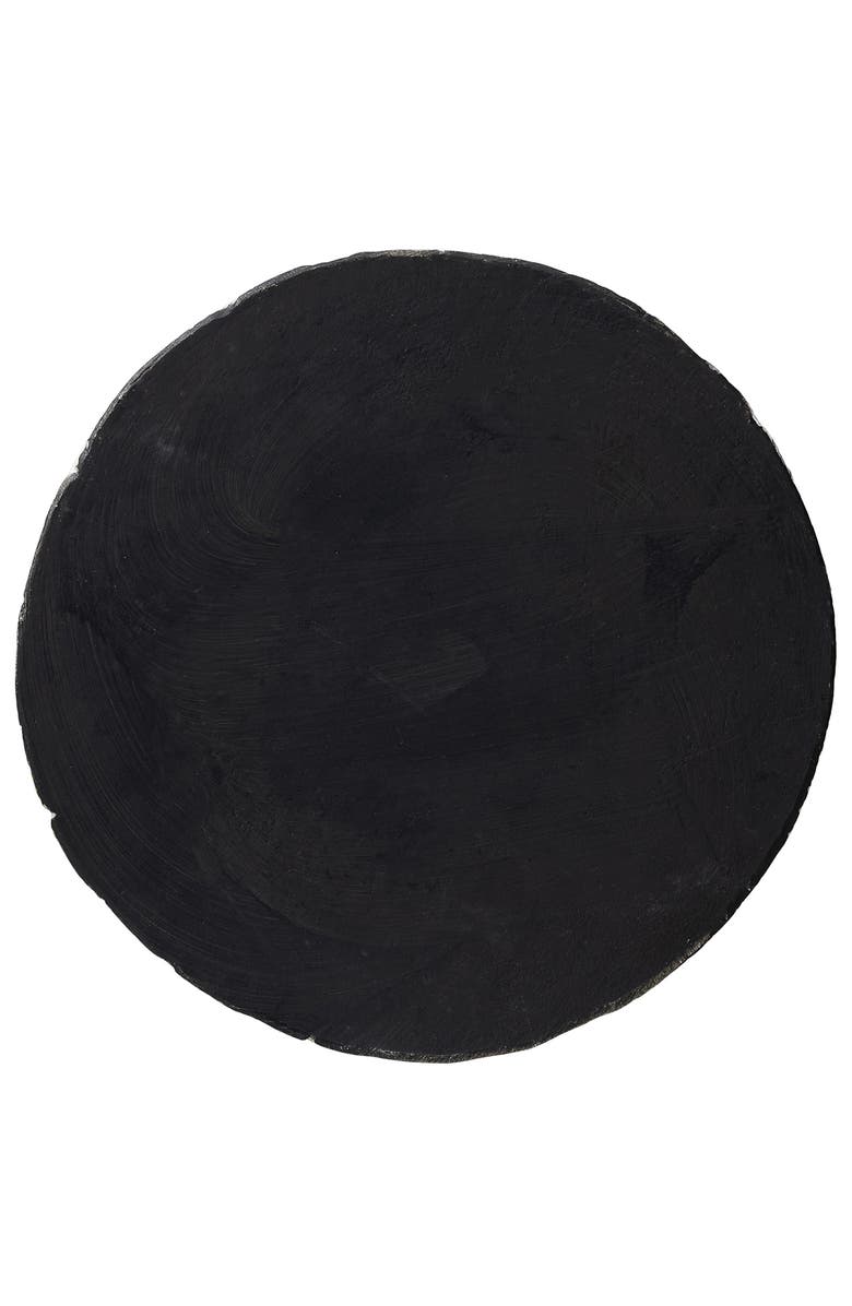 Glitzhome Set of 2 Cement Stepping Stones with Fluttering Butterflies and Dragonflies Pattern, Alternate, color, White