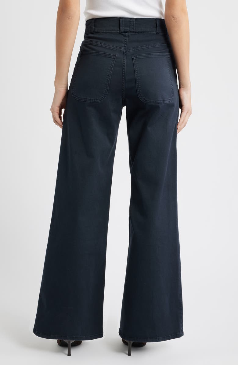 FRAME Modern Pocket High Waist Wide Leg Pants, Alternate, color, Navy