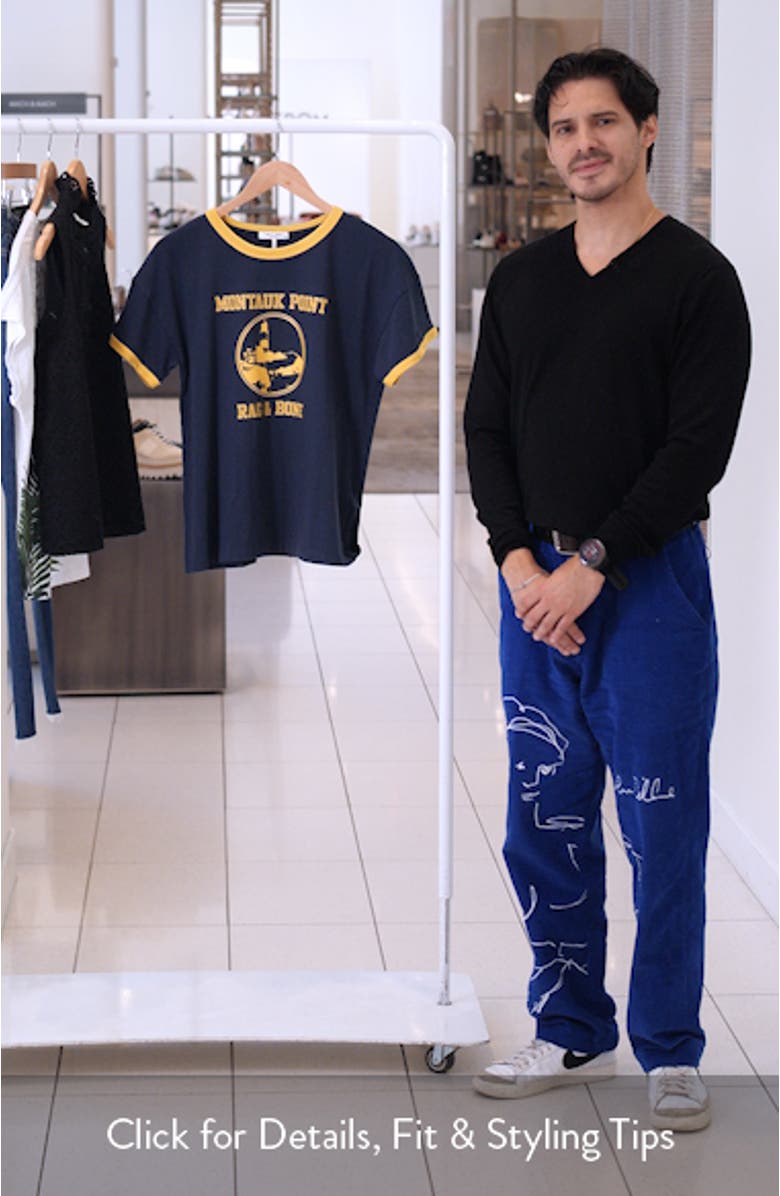 Montauk Boxy Ringer T-Shirt, sales video thumbnail