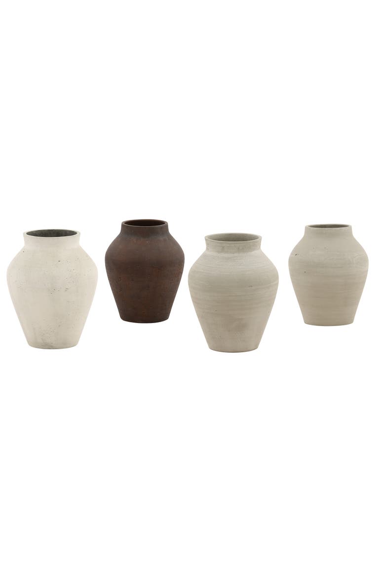 Leander Cement Outdoor Vase, Alternate, color, Natural - Medium