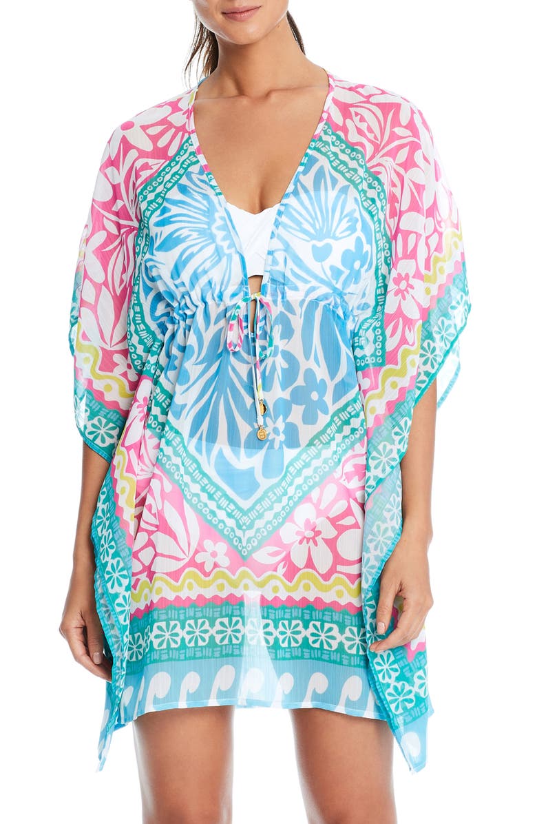 BLEU by Rod Beattie Cover-Up Caftan, Main, color, 