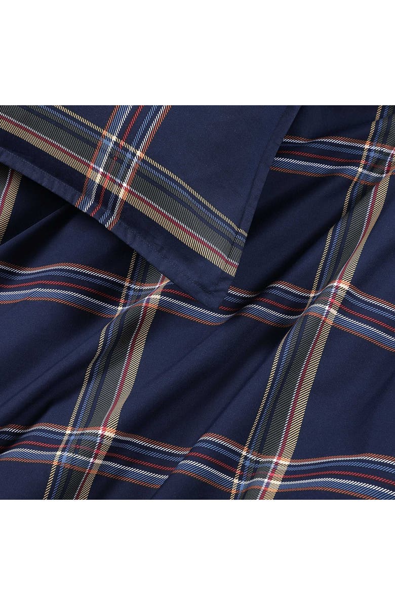 Tommy Hilfiger Beacon Plaid Duvet Cover & Shams Set, Alternate, color, Navy Blue/ Dark Yellow