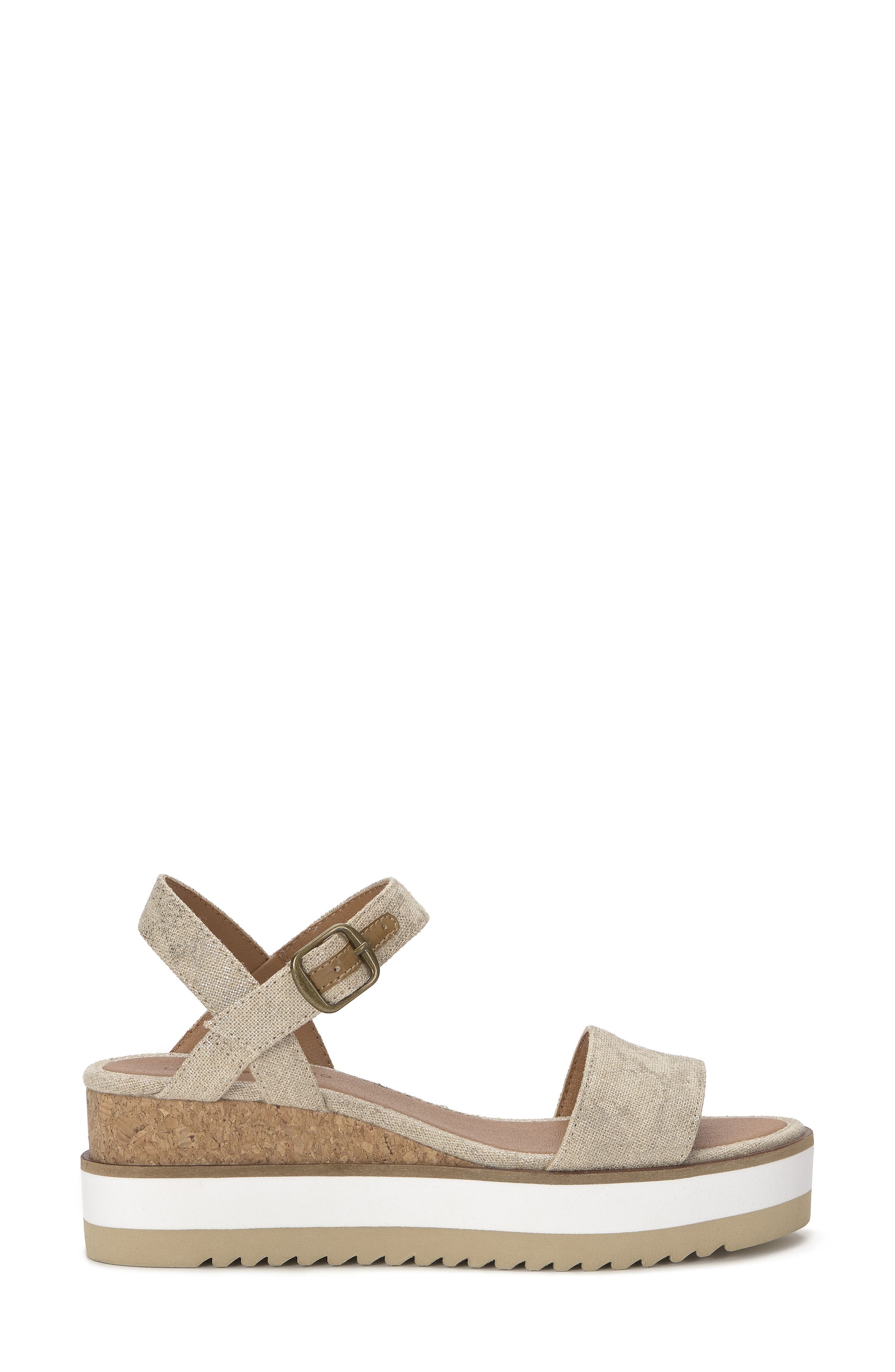 Tema Platform Wedge Sandal, Alternate, color, NATURAL/ PLAT