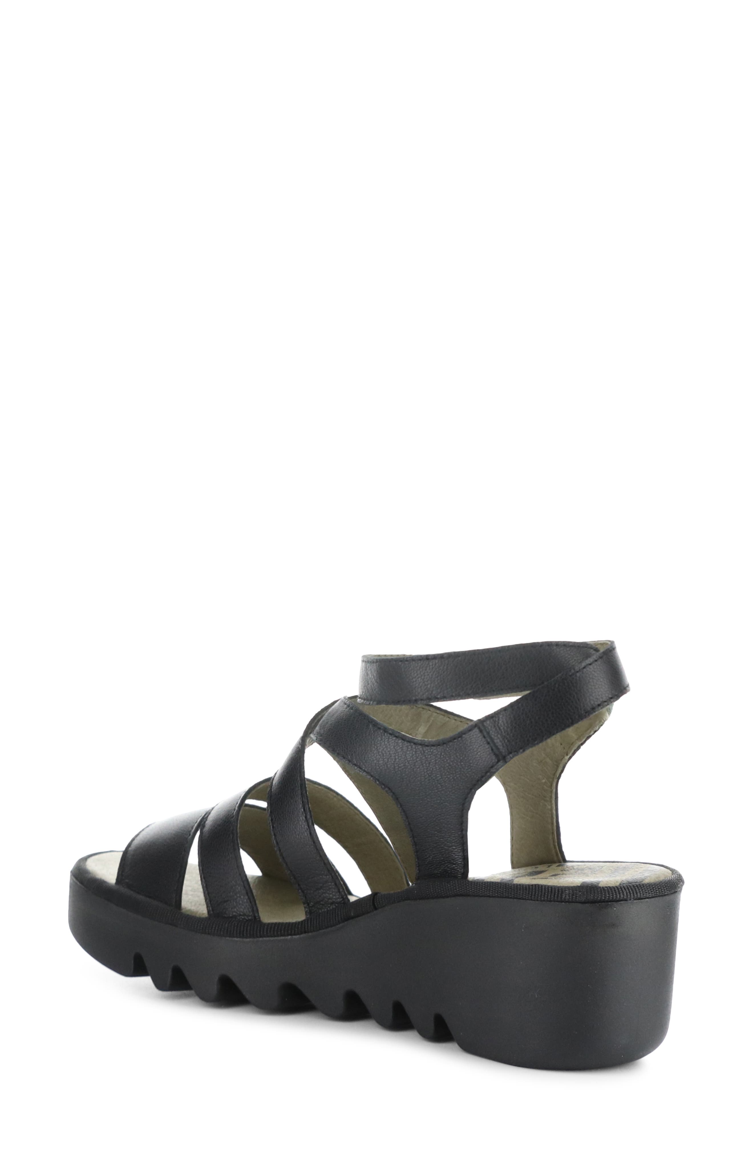 Fly London Bafy Ankle Strap Platform Wedge Sandal, Alternate, color, 