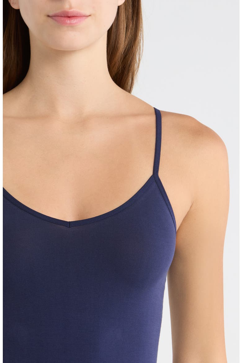 Seamless Cotton Blend Camisole, Alternate, color, NAVY PEACOAT