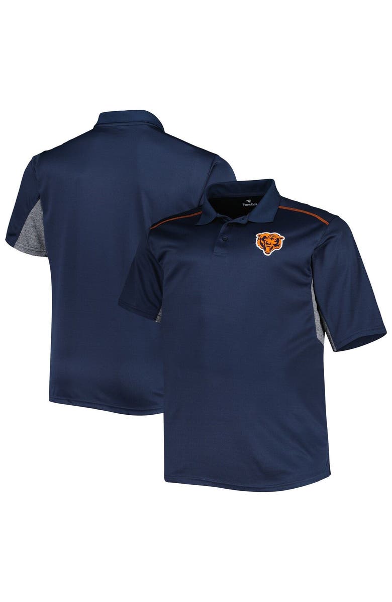 PROFILE Men's Navy Chicago Bears Big & Tall Team Color Polo, Main, color, 