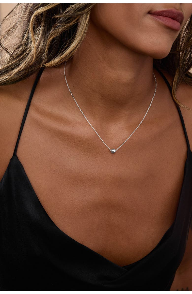 Set & Stones Reina Bead Necklace, Alternate, color, Silver