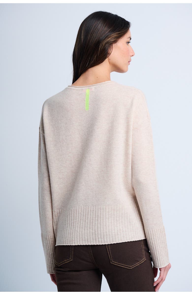 Lisa Todd Be Kind Sweater, Alternate, color, Hay