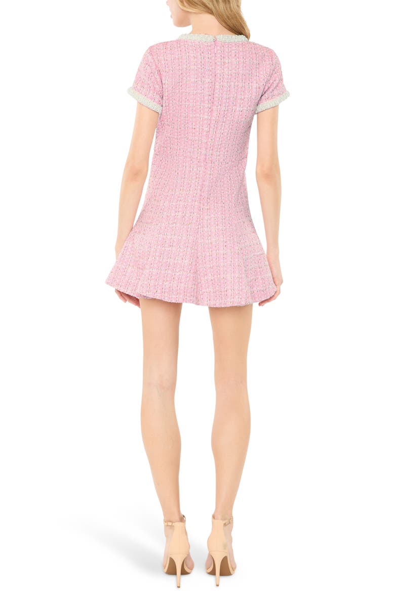 LIKELY Brie Beaded Tweed Minidress, Alternate, color, Pink