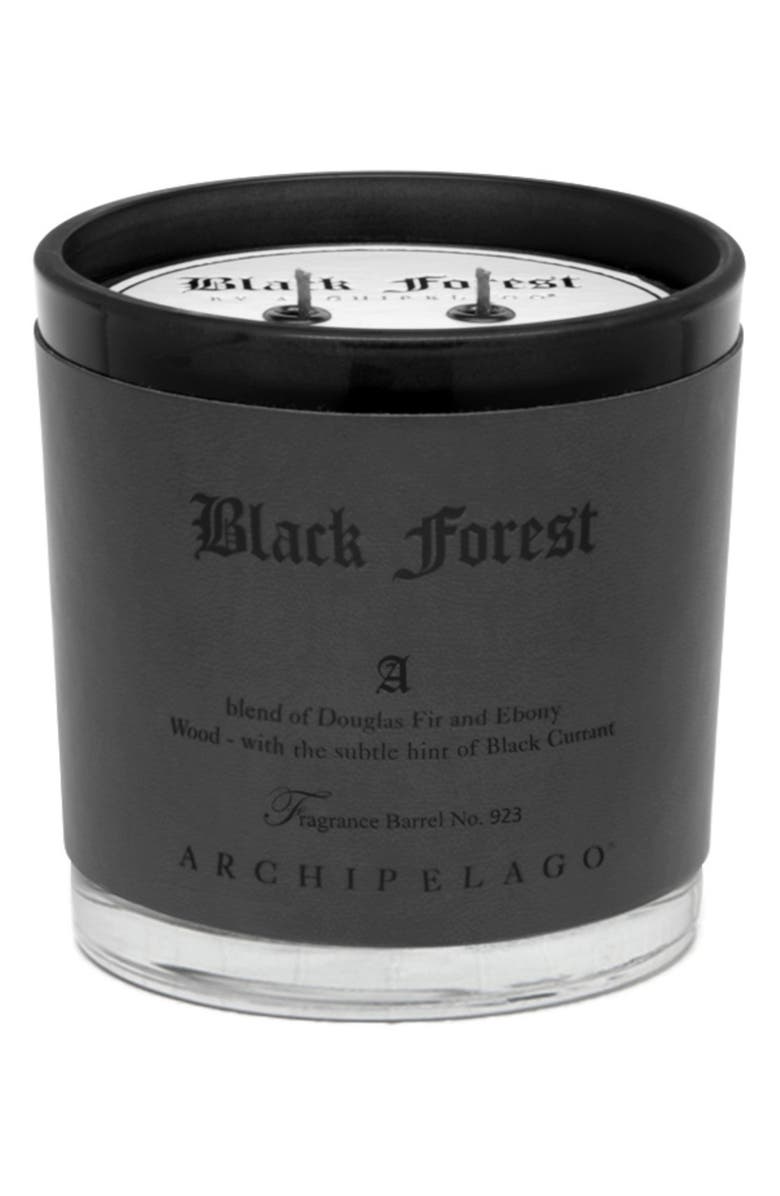 Archipelago Botanicals Black Forest Letterpress Candle, Main, color,