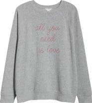 Caslon® All You Need is Love Sweatshirt