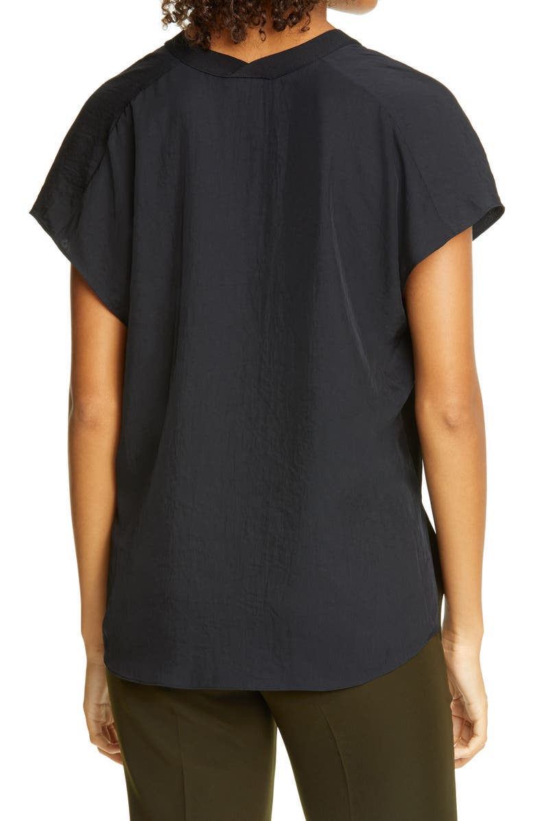 Vince Rib Trim V-Neck Top, Alternate, color, 