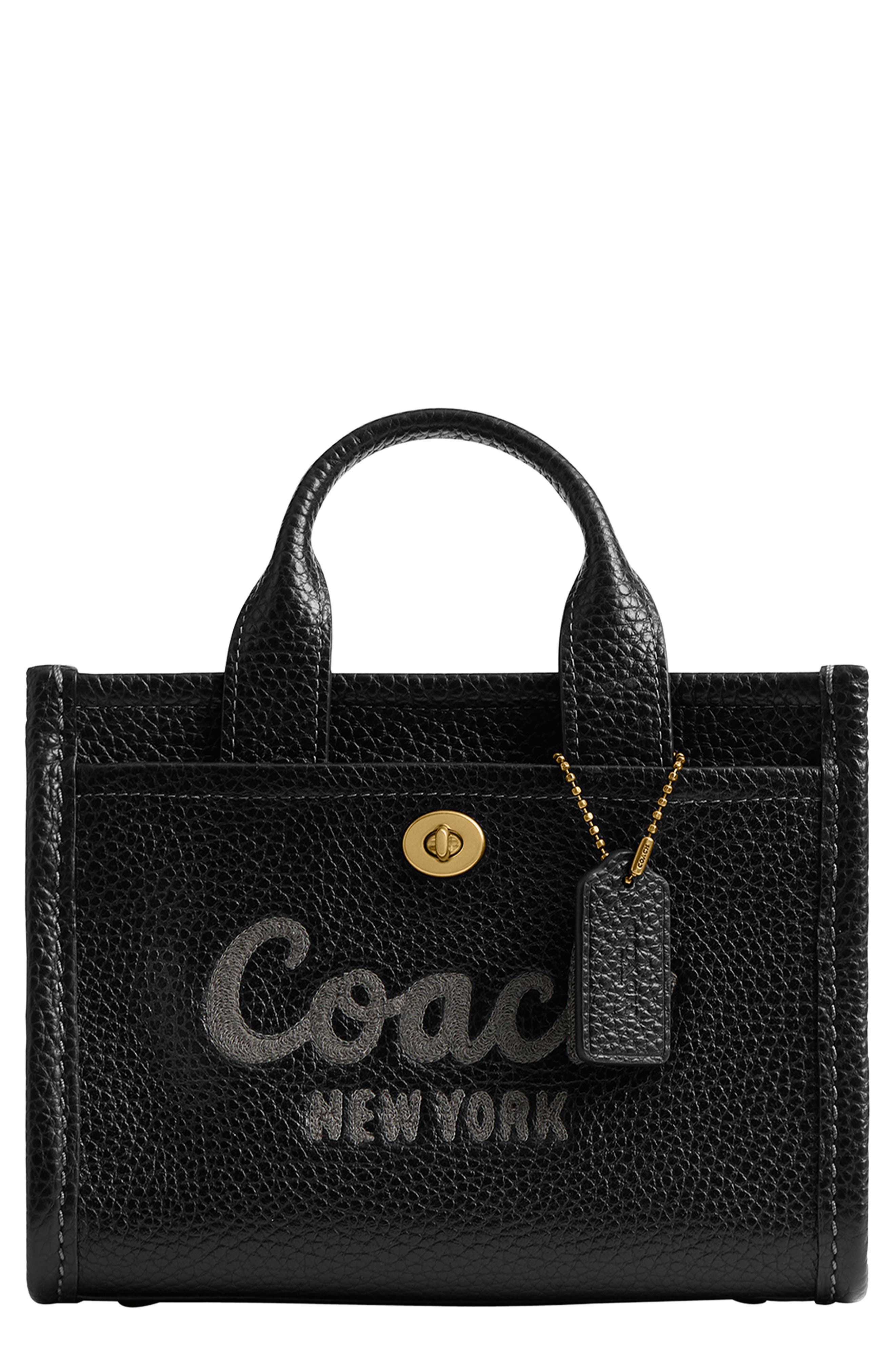 COACH Bubble 20 Leather Cargo Tote, Main, color, 