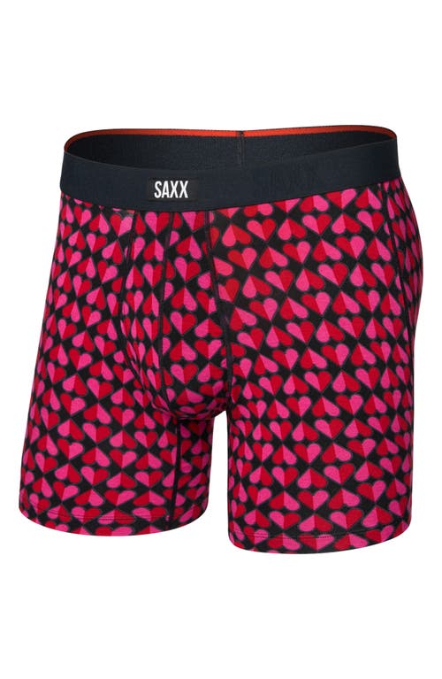 Saxx Vibe Xtra Soft Comfort Boxer Briefs In Red