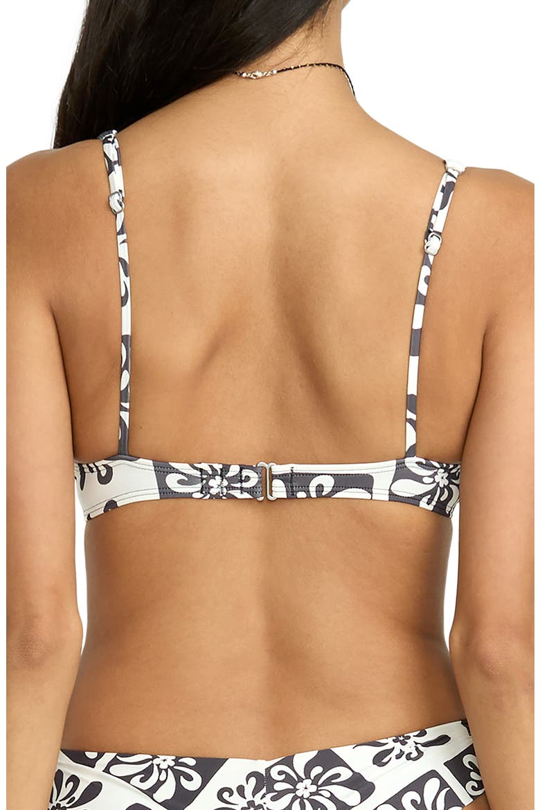 Legend Marina Underwire Bikini Top, Alternate, color, WHITE/ BLACK SANDS