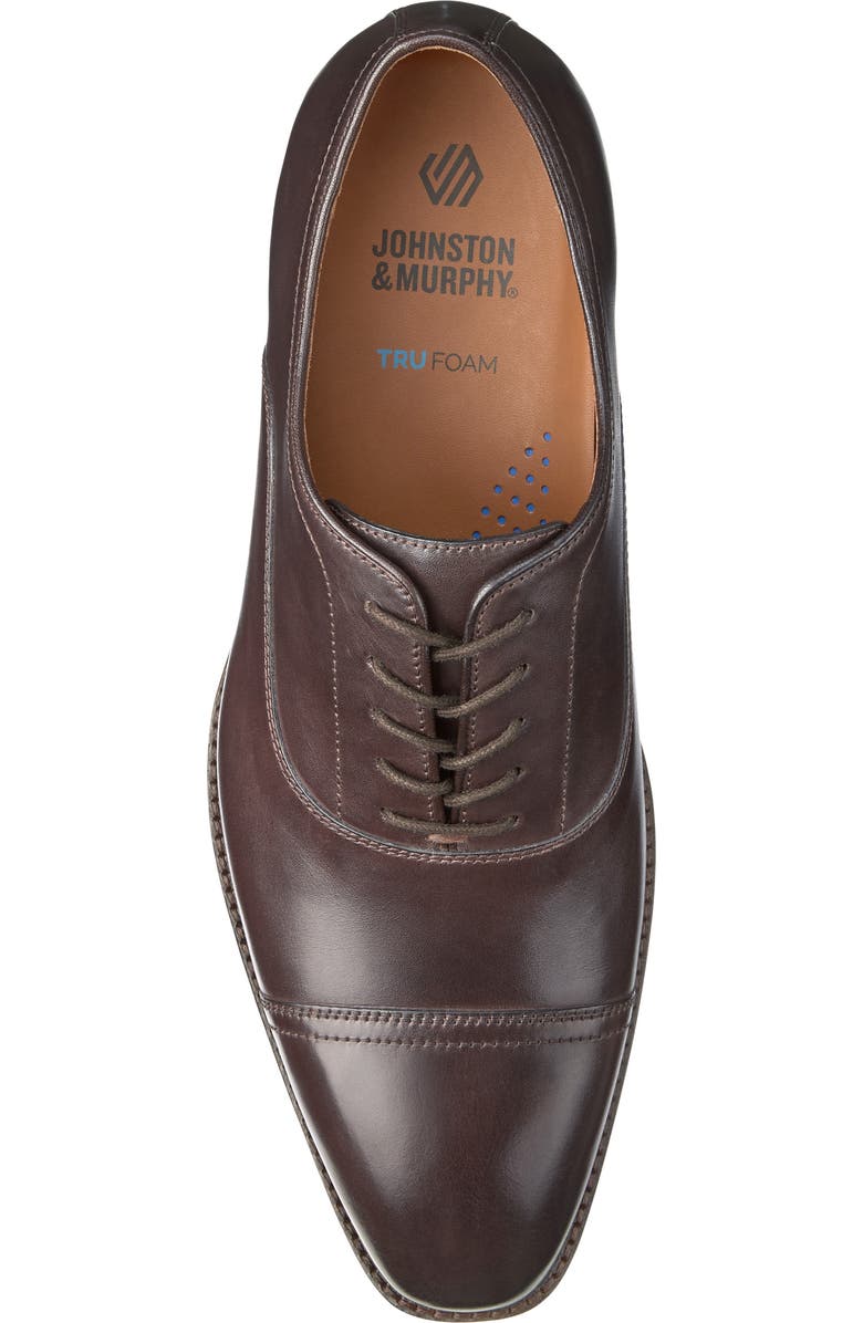 Johnston & Murphy Sullivan Cap Toe Oxford, Alternate, color, Espresso Italian Calfskin